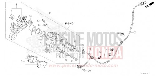REAR BRAKE CALIPER CB1000GTT de 2026